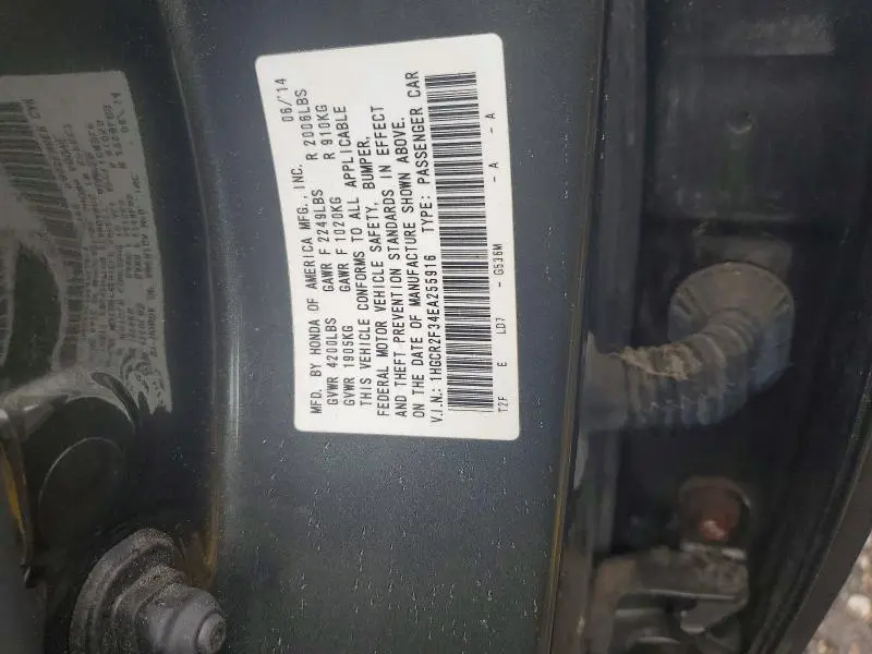 2014 HONDA ACCORD LX  