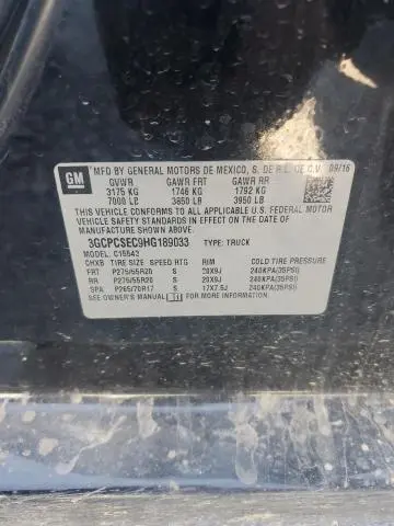 2017 CHEVROLET SILVERADO C1500 LTZ  