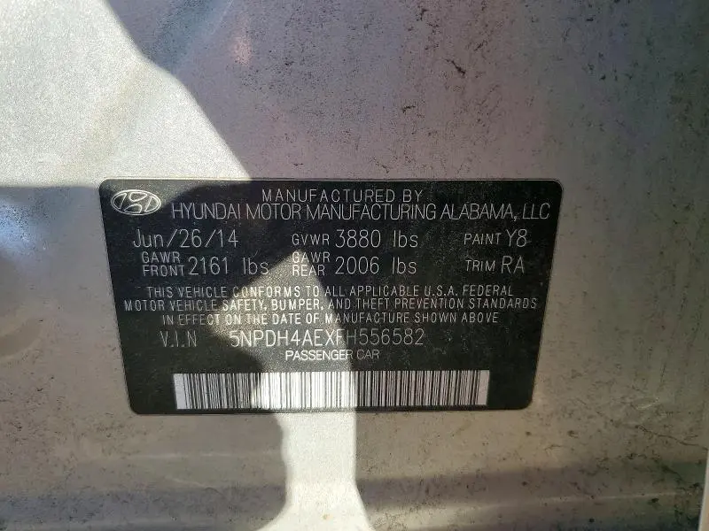 2015 HYUNDAI ELANTRA SE  