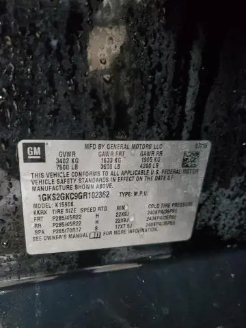 2016 GMC YUKON XL K1500 SLT  
