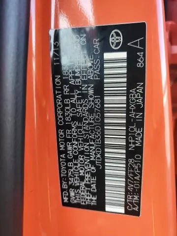 2013 TOYOTA PRIUS C   