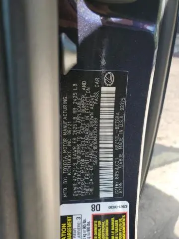 2021 LEXUS ES 350 BASE  