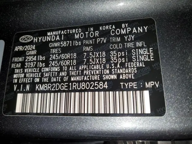 2024 HYUNDAI PALISADE SEL  