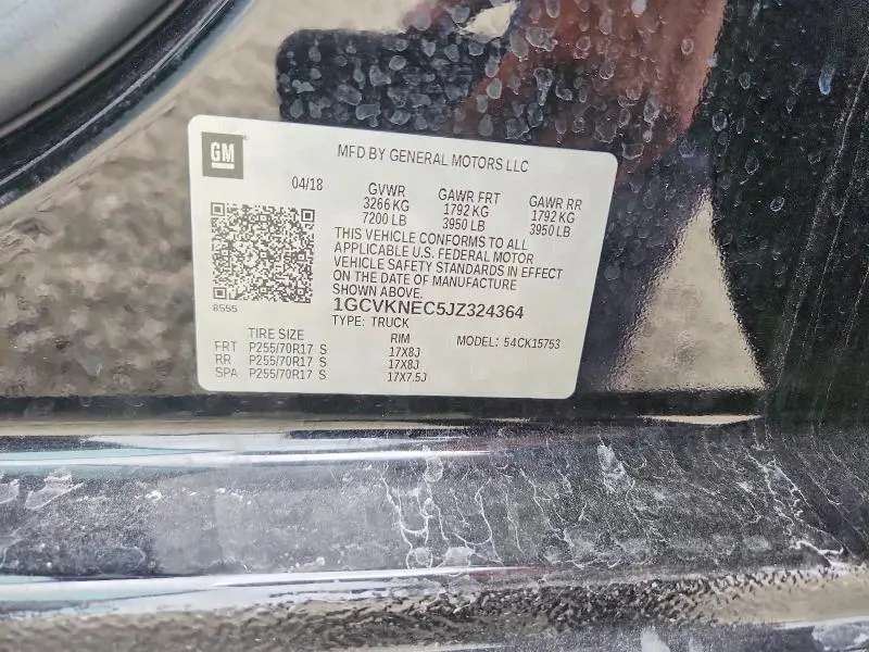 2018 CHEVROLET SILVERADO K1500  