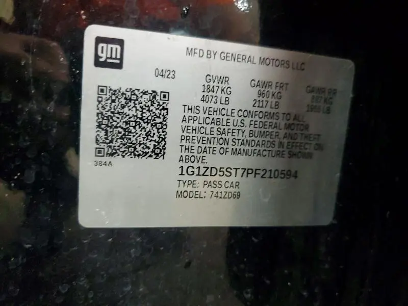 2023 CHEVROLET MALIBU LT  