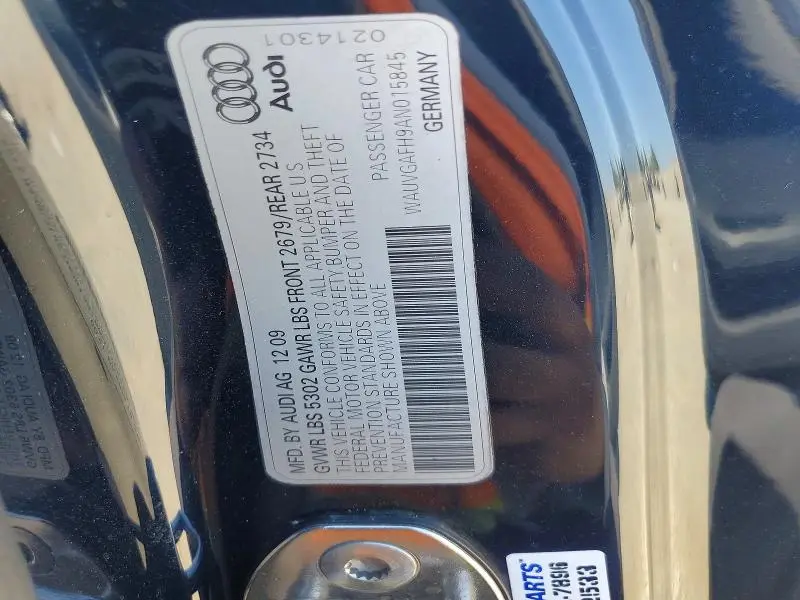 2010 AUDI S5 PRESTIGE  