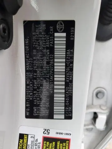 2023 TOYOTA CAMRY SE NIGHT SHADE  