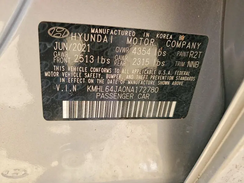2022 HYUNDAI SONATA SEL  