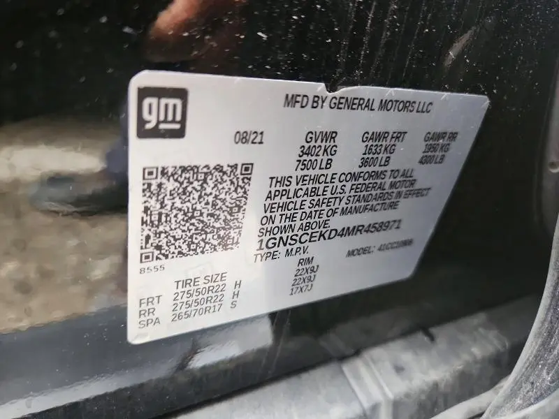 2021 CHEVROLET SUBURBAN C1500 RST  