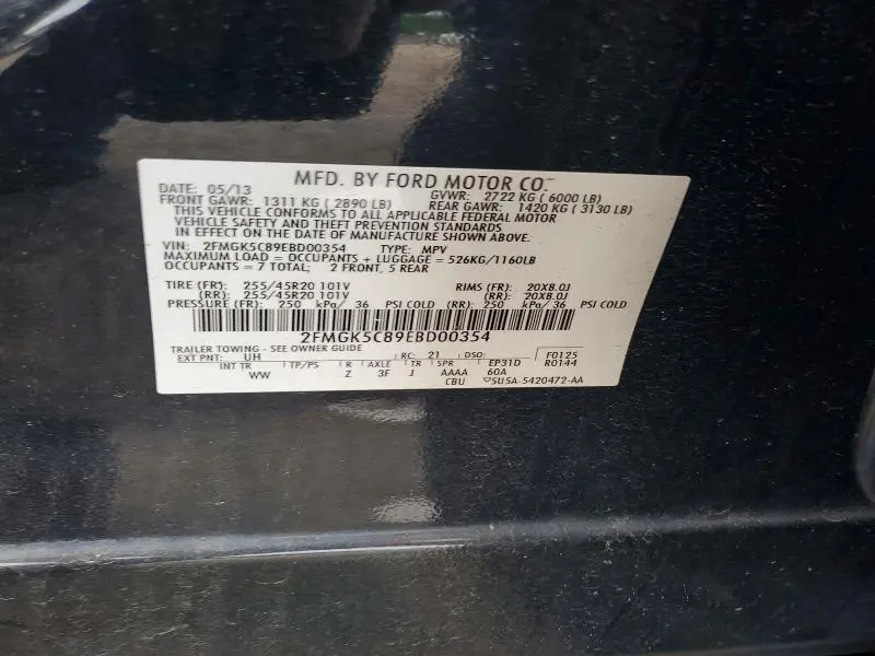 2014 FORD FLEX SEL  