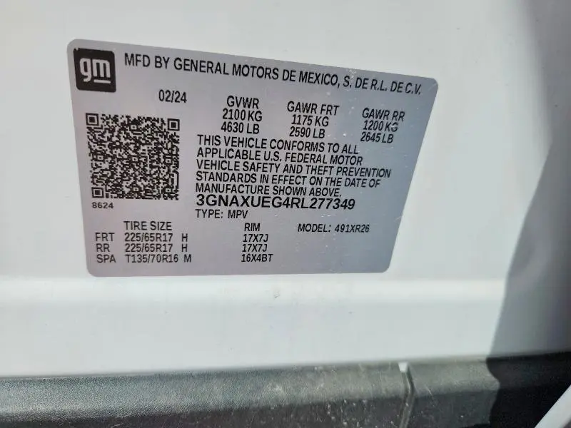 2024 CHEVROLET EQUINOX LT  
