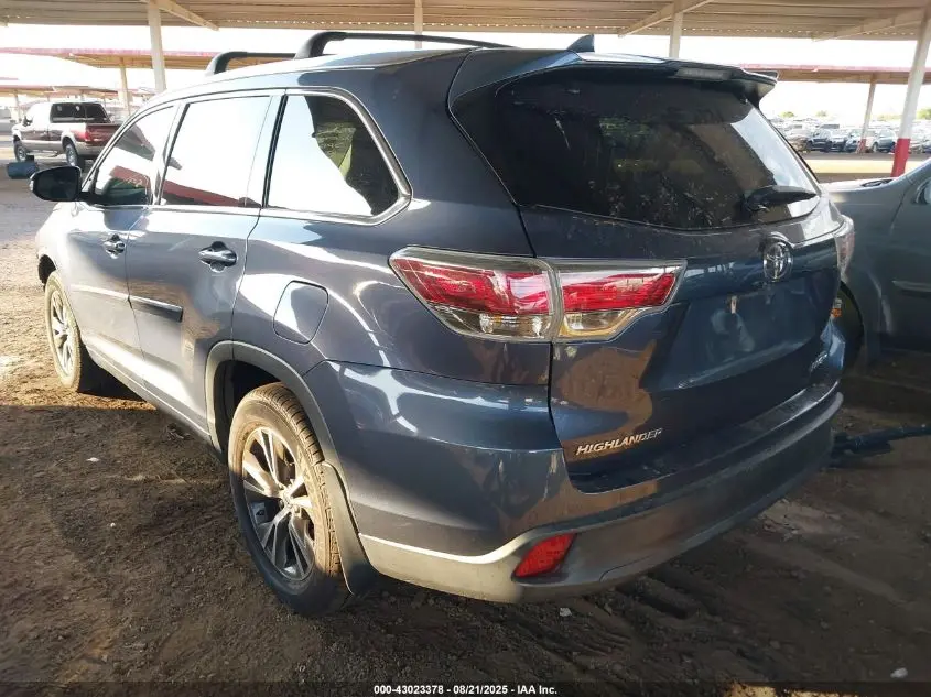 2016 TOYOTA HIGHLANDER XLE V6