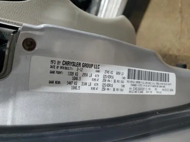 2012 CHRYSLER TOWN & COUNTRY TOURING  