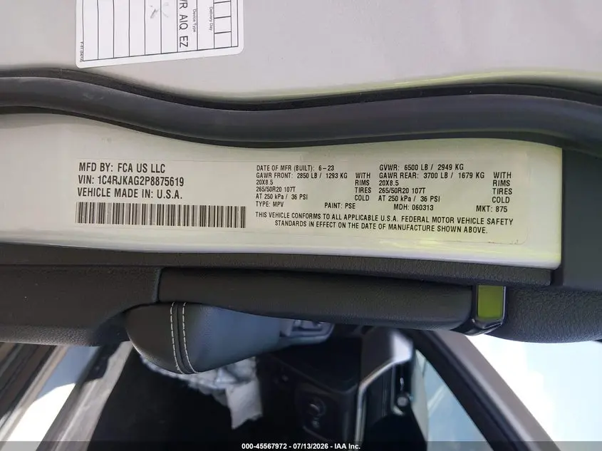 2023 JEEP GRAND CHEROKEE L ALTITUDE 4X4