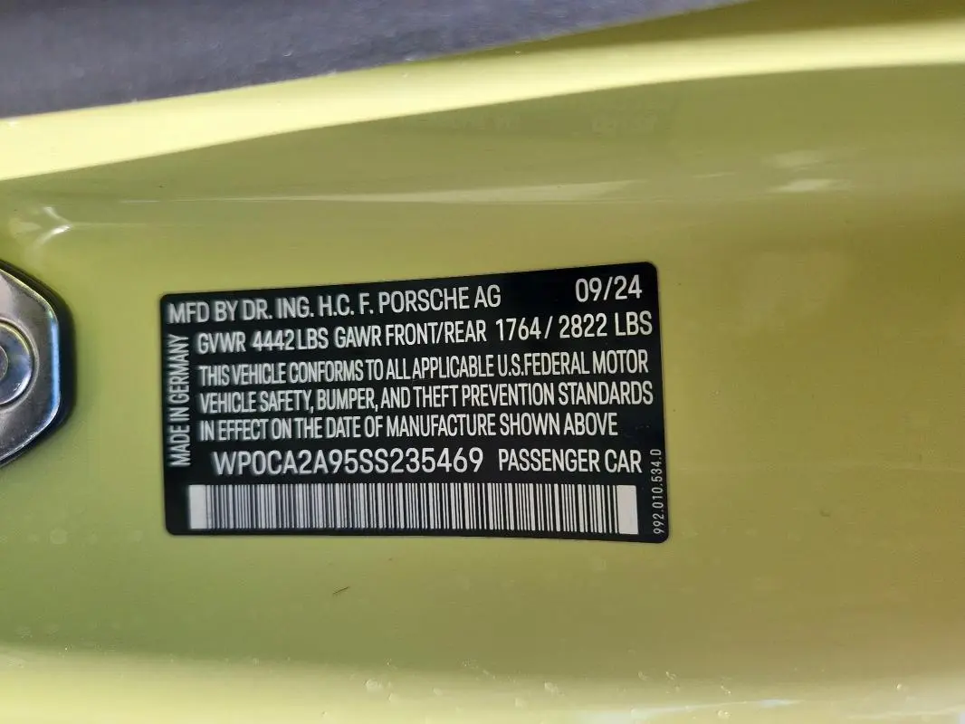 2025 PORSCHE 911 CARRERA  