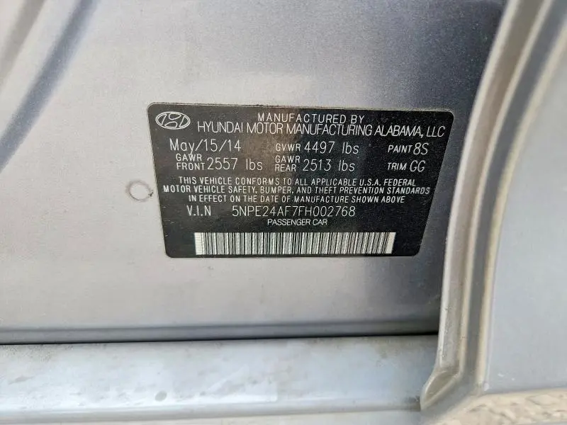 2015 HYUNDAI SONATA SE  