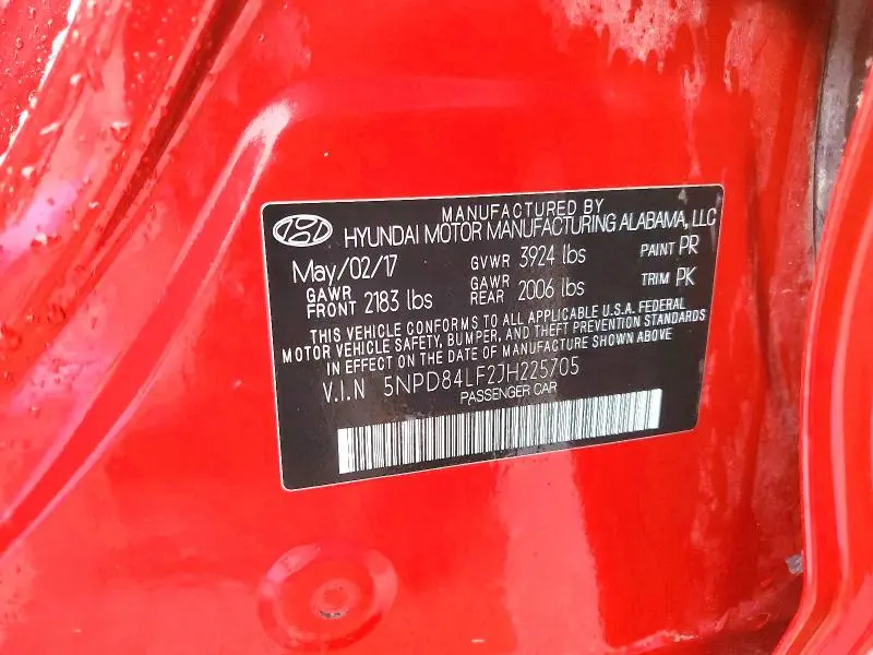 2018 HYUNDAI ELANTRA SEL  