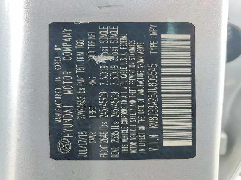 2018 HYUNDAI TUCSON VALUE  