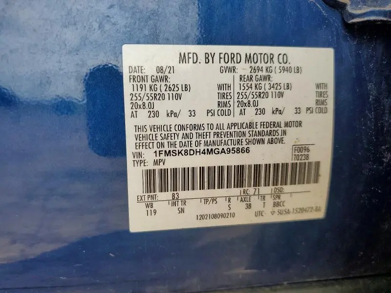 2021 FORD EXPLORER XLT  