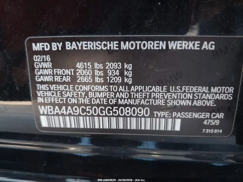 2016 BMW 428I GRAN COUPE  