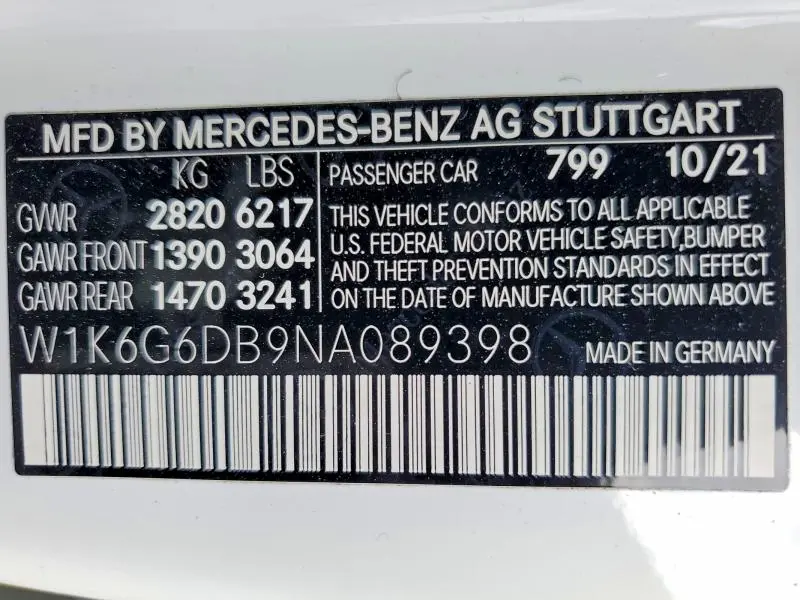 2022 MERCEDES-BENZ S 500 4MATIC  