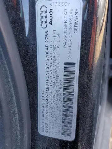 2012 AUDI A6 PRESTIGE  