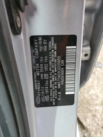 2012 HYUNDAI ACCENT GLS  