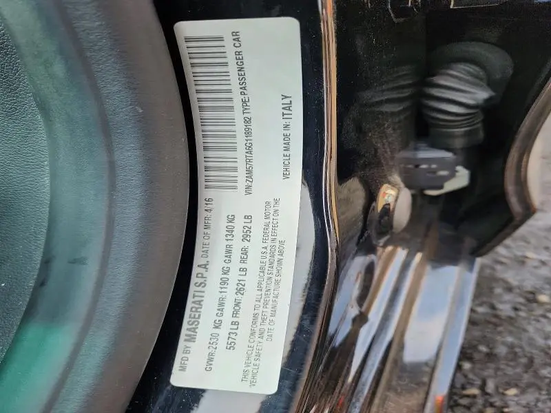 2016 MASERATI GHIBLI S  