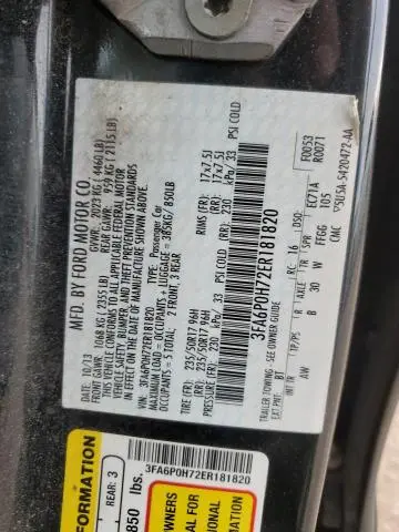 2014 FORD FUSION SE  