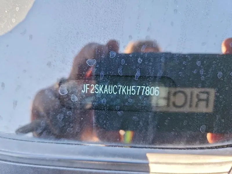 2019 SUBARU FORESTER LIMITED  