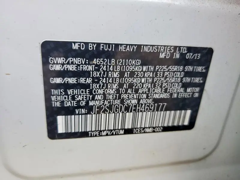 2015 SUBARU OUTBACK 2.5I PREMIUM  