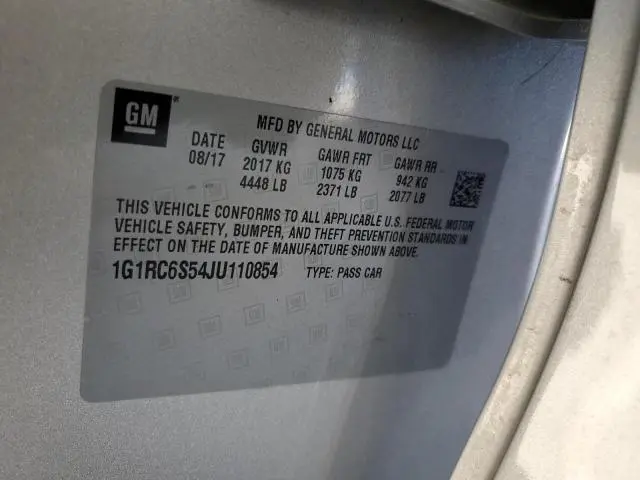 2018 CHEVROLET VOLT LT  