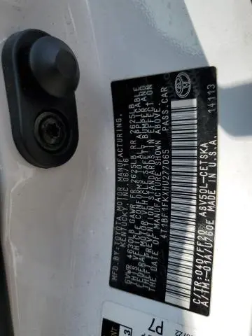 2017 TOYOTA CAMRY LE  