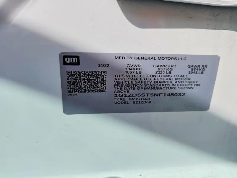 2022 CHEVROLET MALIBU LT  