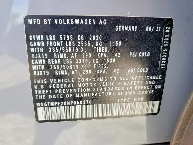 2022 VOLKSWAGEN ID.4 PRO S  