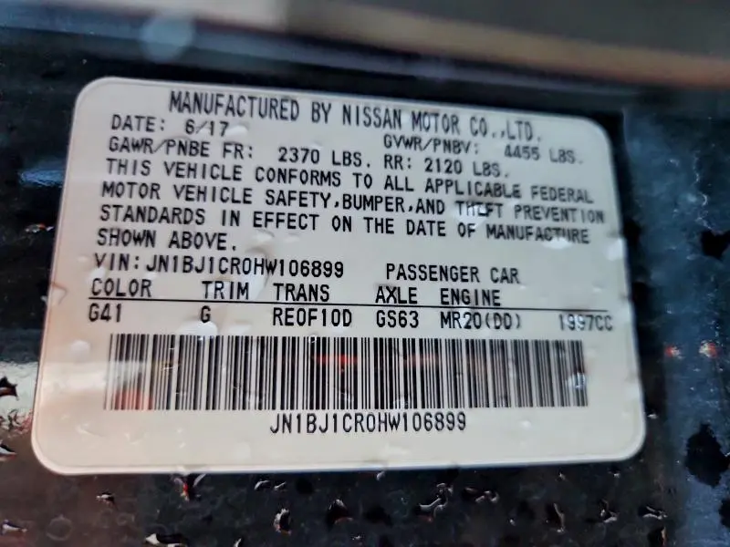 2017 NISSAN ROGUE SPORT S  