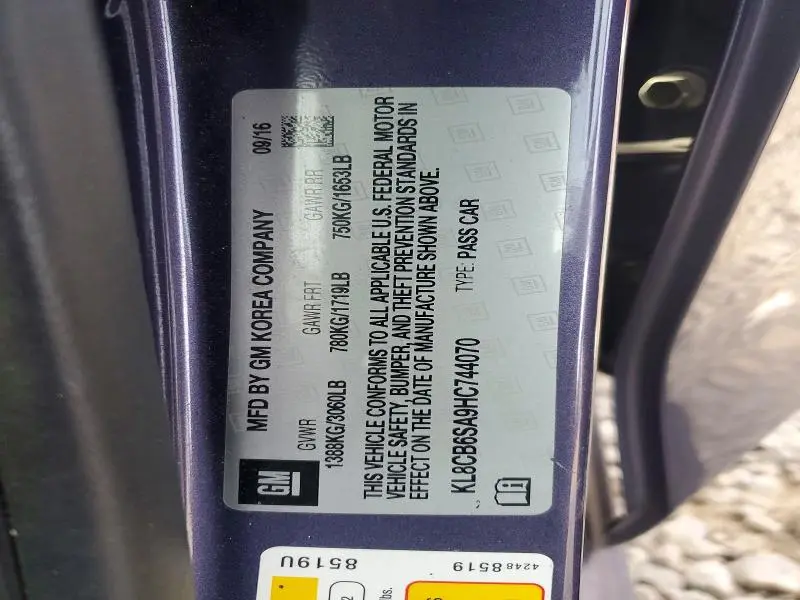 2017 CHEVROLET SPARK LS  