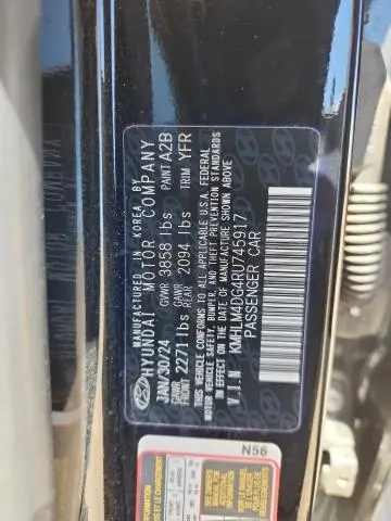 2024 HYUNDAI ELANTRA SEL  