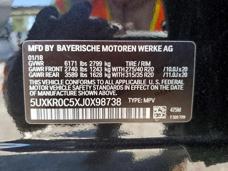 2018 BMW X5 XDRIVE35I  