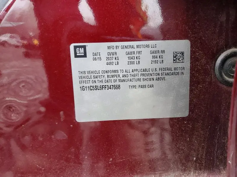 2015 CHEVROLET MALIBU 1LT  