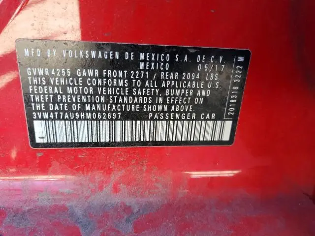 2017 VOLKSWAGEN GTI S  