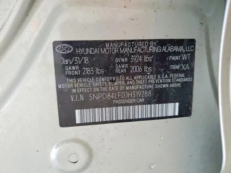 2018 HYUNDAI ELANTRA VALUE EDITION  