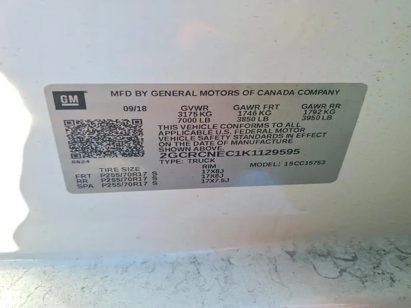 2019 CHEVROLET SILVERADO LD C1500  