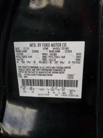 2011 FORD ESCAPE LIMITED