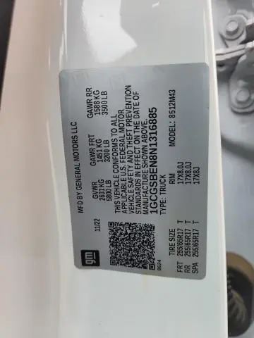 2022 CHEVROLET COLORADO