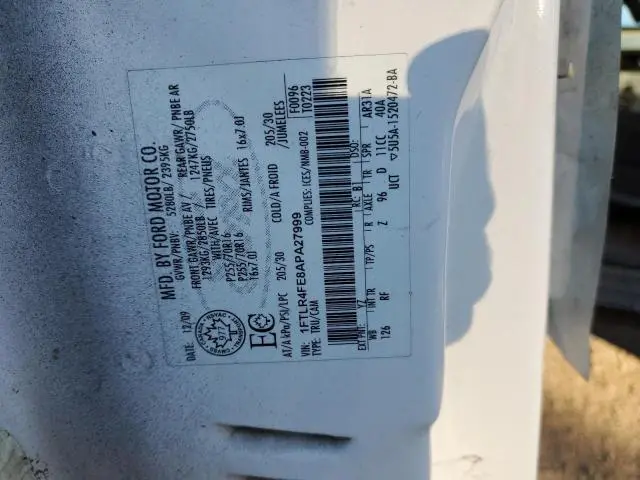 2010 FORD RANGER SUPER CAB  