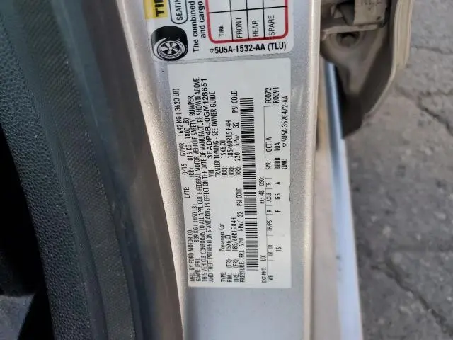 2016 FORD FIESTA SE  