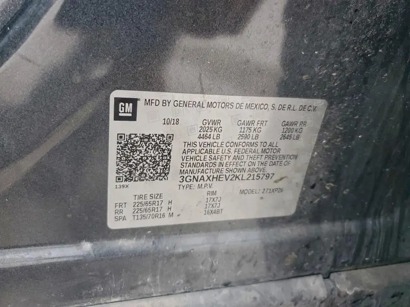 2019 CHEVROLET EQUINOX LS  