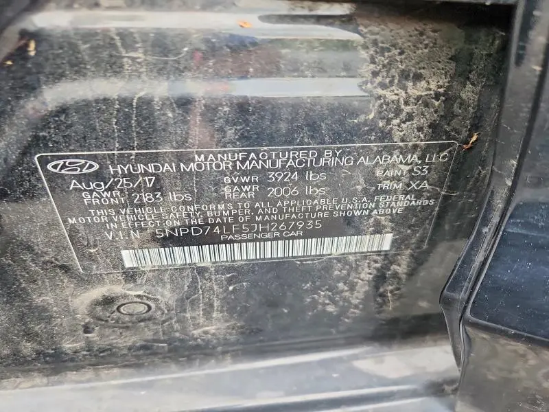 2018 HYUNDAI ELANTRA SE  