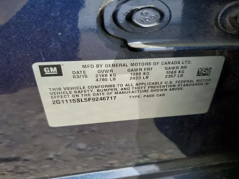 2015 CHEVROLET IMPALA LT  